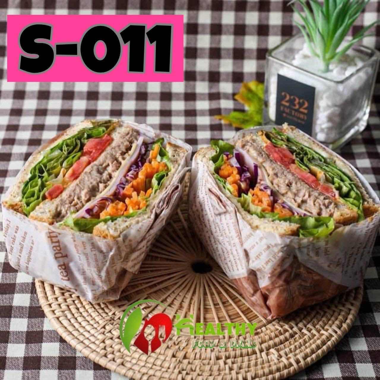 សាំងវិច ត្រីធូណា+ឈីស+ហេម/ Sandwich Tuna fish+Ham+ Cheese