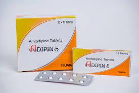 ADIPIN 5 (Amlodipine 5mg) 10x10 Tabs05/2026 ប្រអប់