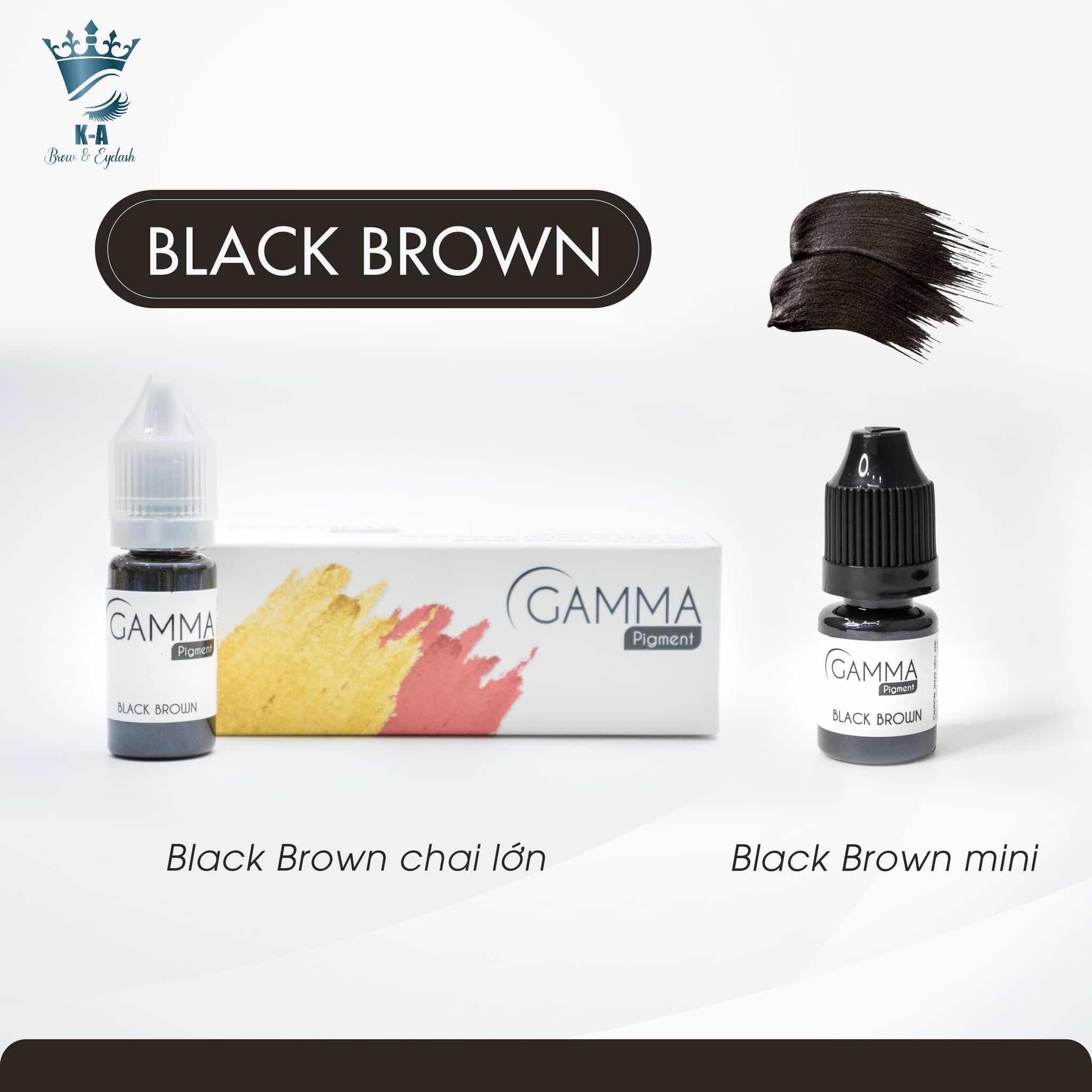 ទឹកថ្នាំ​ចិញ្ចើម​  Gamma  black-brown