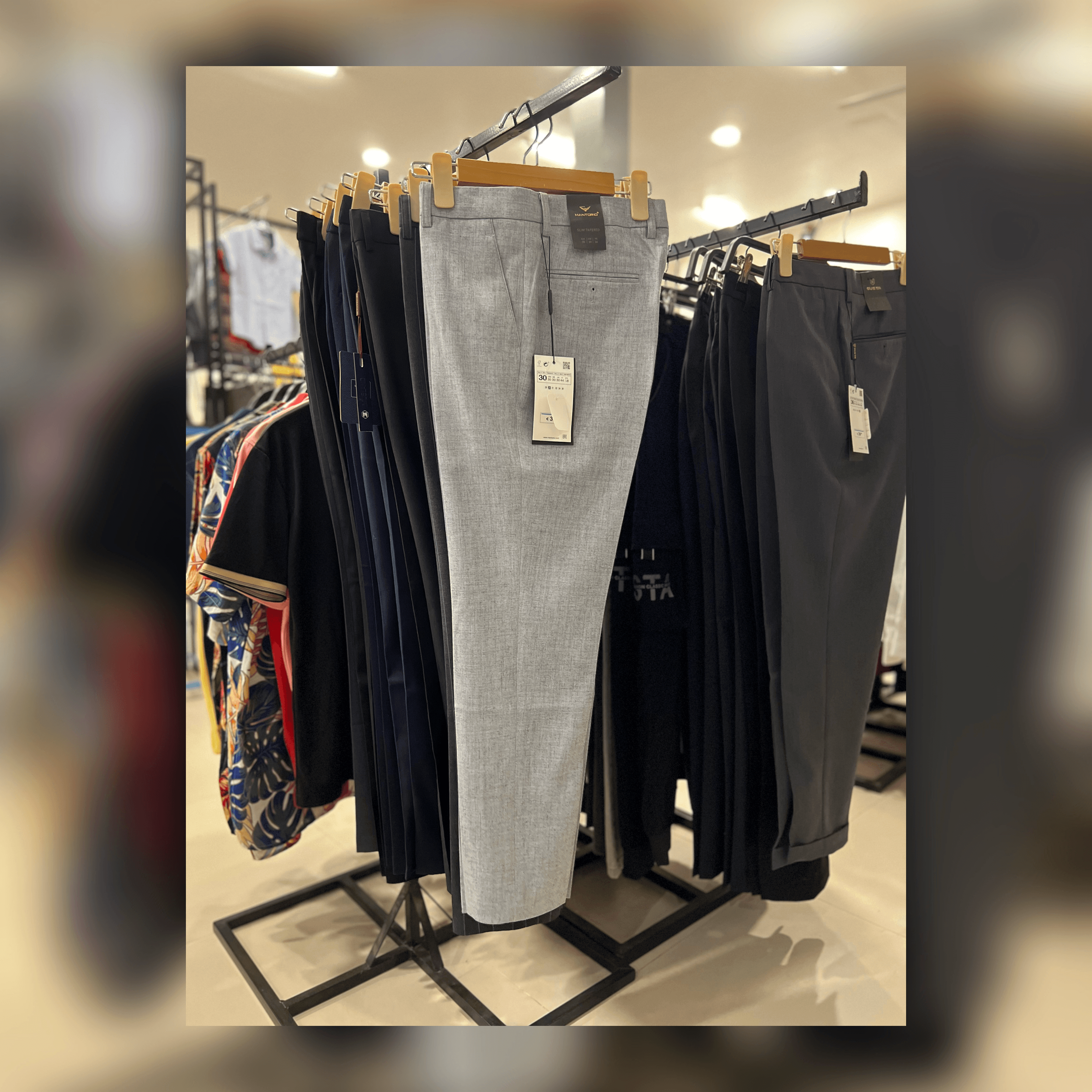 ខោប្រុសសាច់ក្រណាត់ប្រភេទ slim fit (0072)