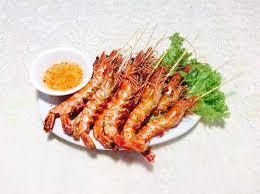 បង្គាអាំងអំបិលម្ទេស