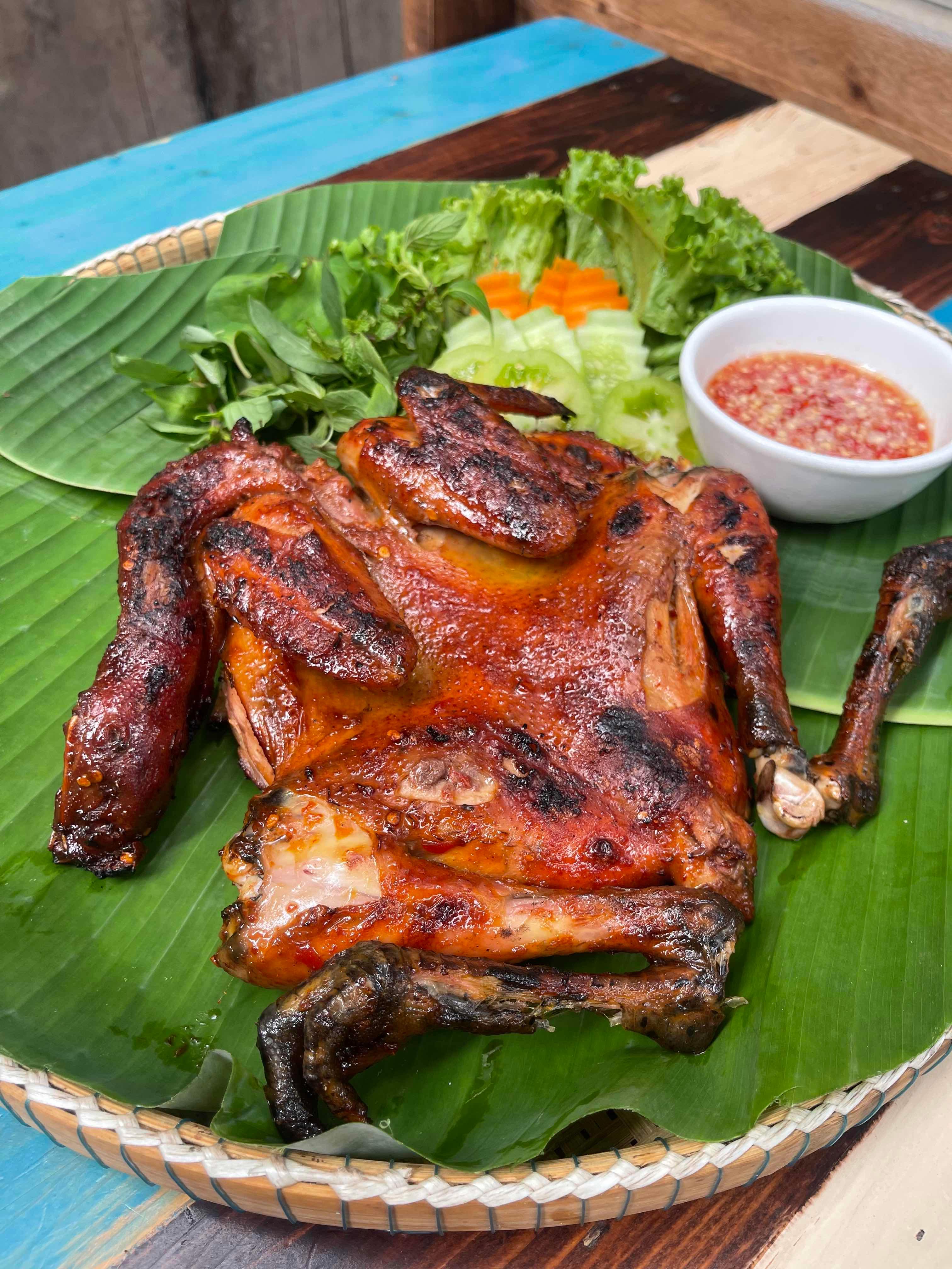 មាន់អាំងអំបិលម្ទេស