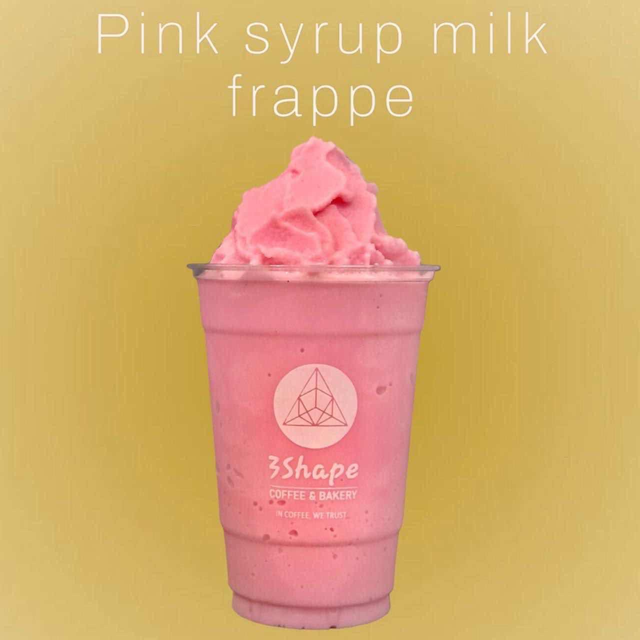 Pink Syrup Milk Frappe