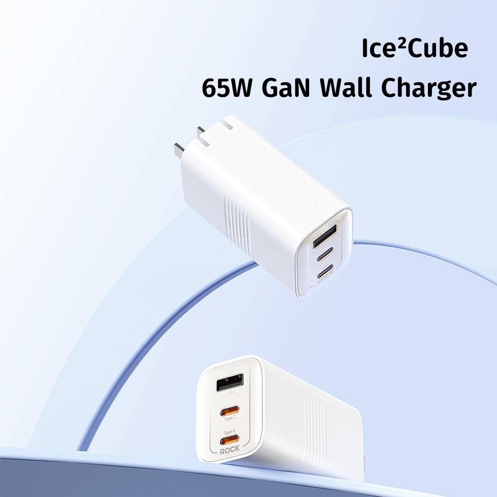 ROCK Ice²Cube 65W GaN Wall Charger