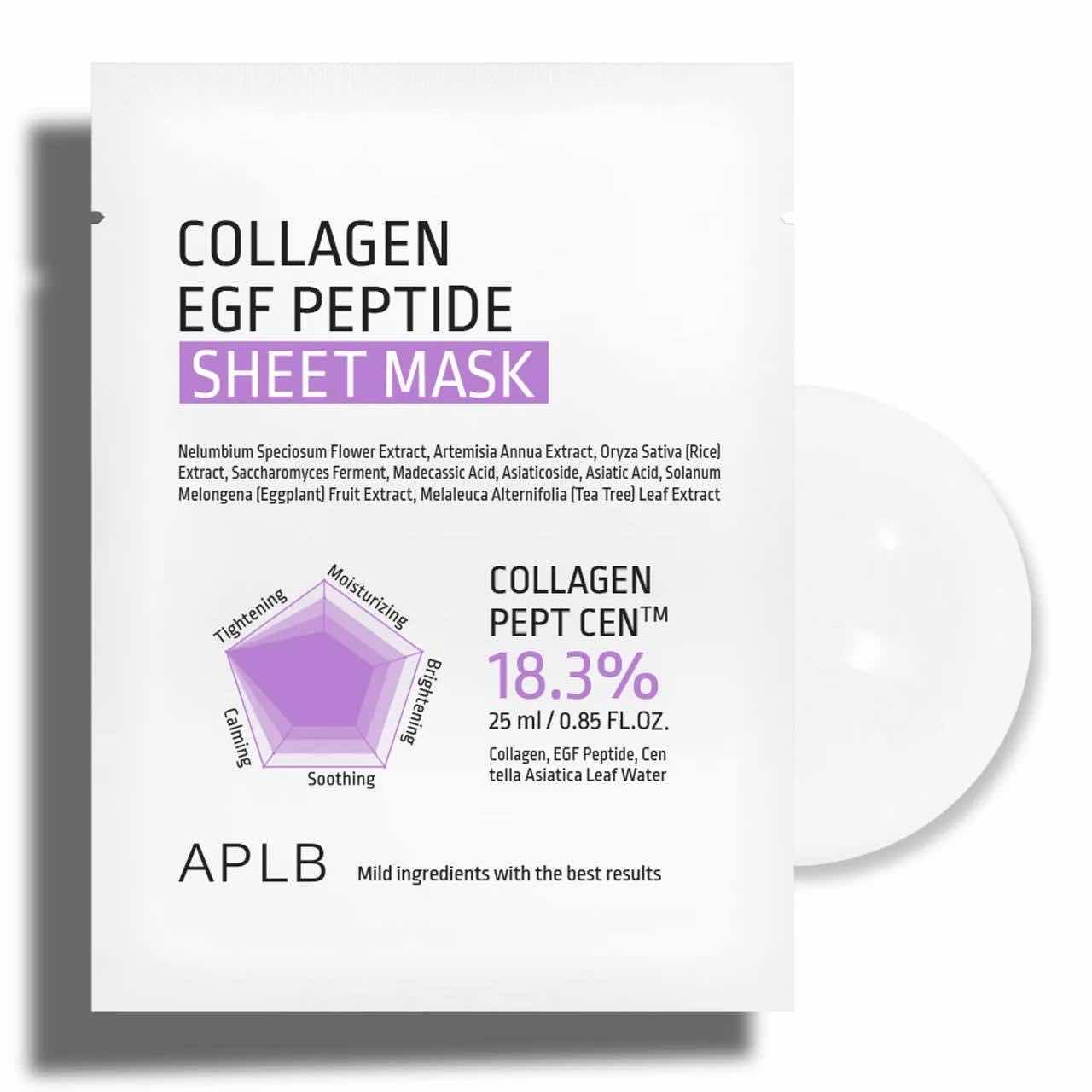 APLB Collagen EGF Peptide Sheet Mask 10EA