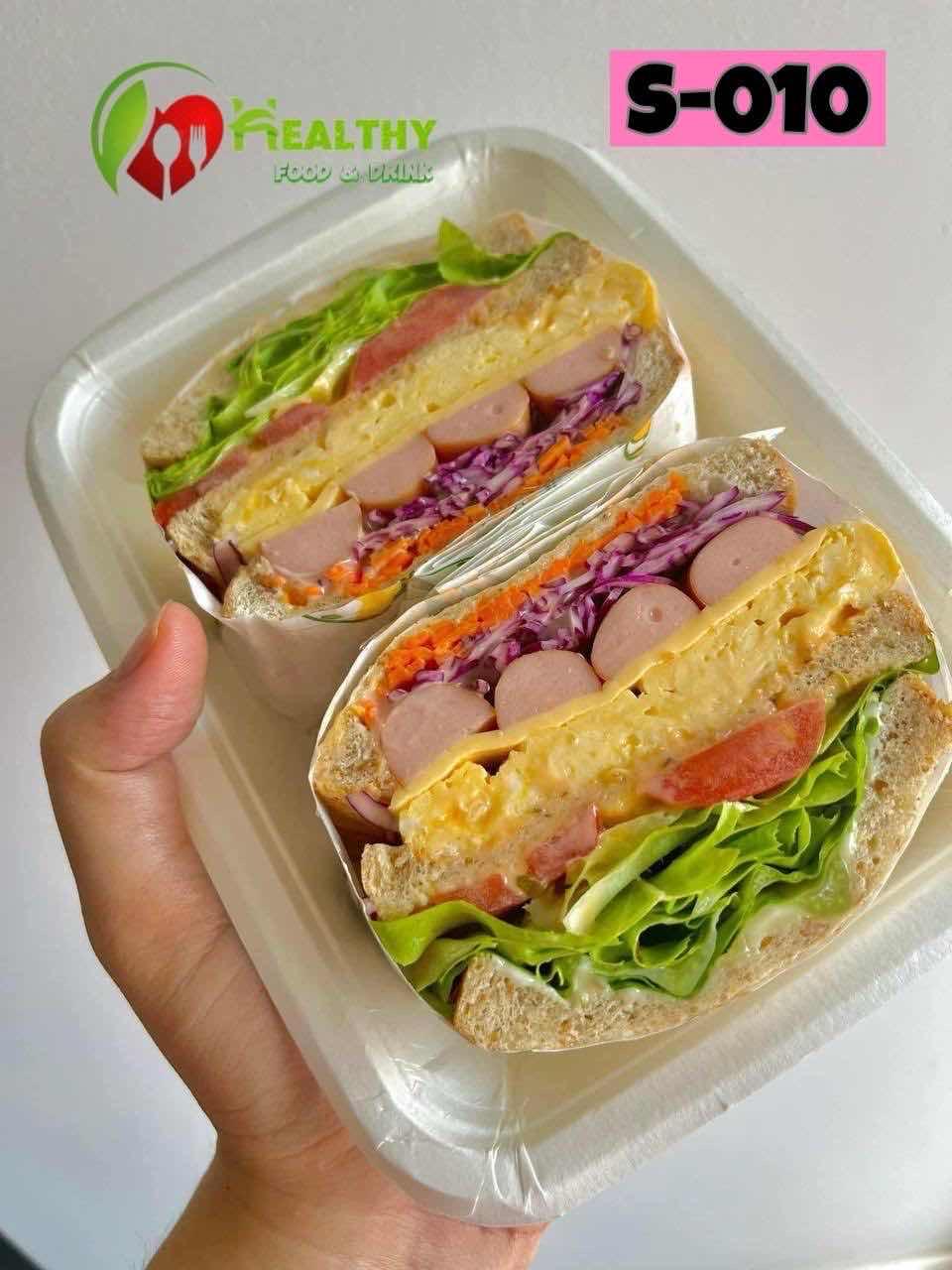 សាំងវិច ពងក្រឡុក+ឈីស+ហតដក/ Sandwich cheese+Fried egg+sausage🌭