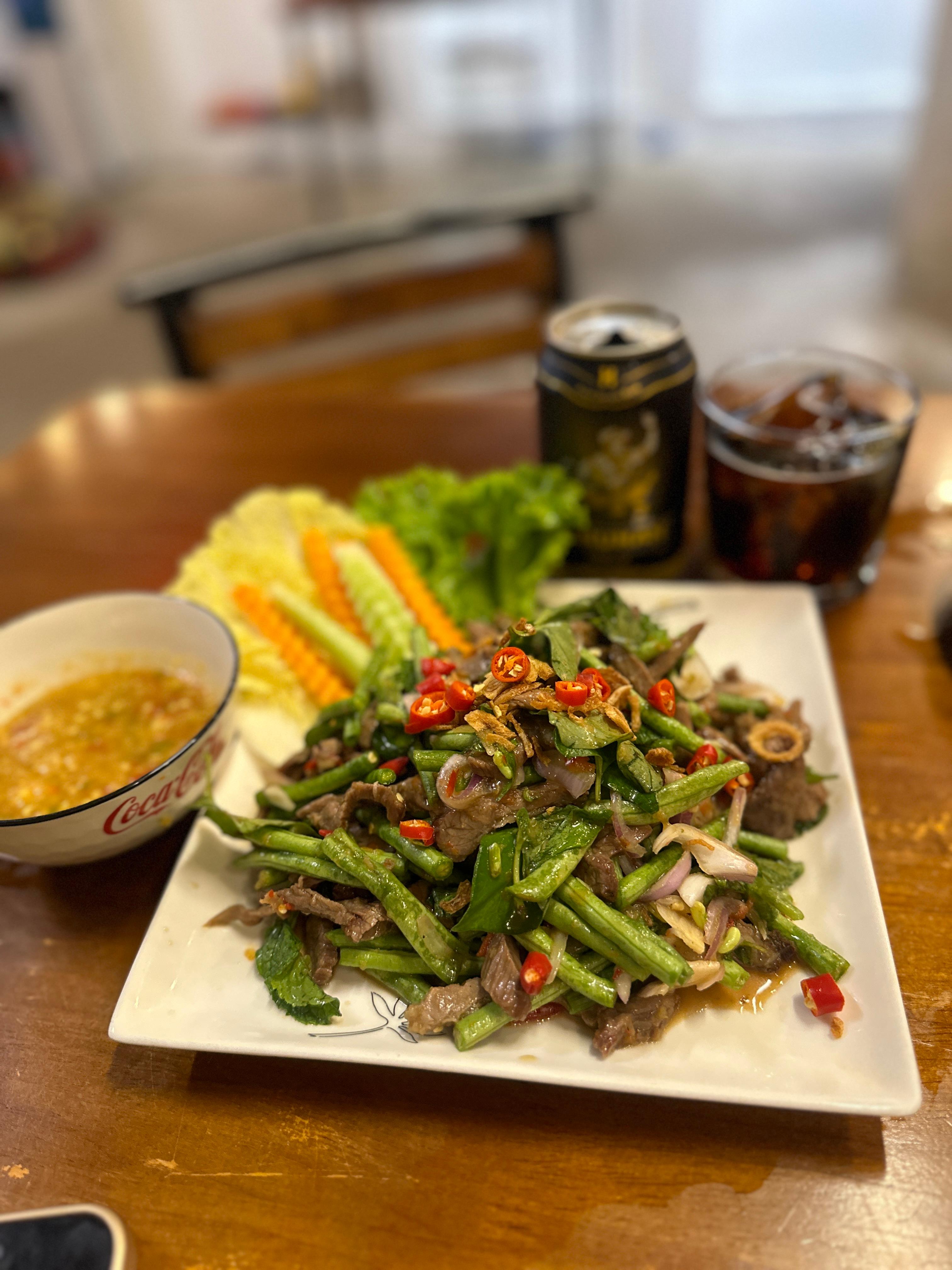 សាច់គោបុកសណ្តែកគួ