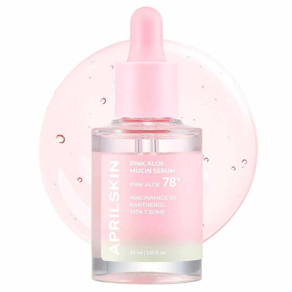 April Skin Pink Aloe Mucin Serum 