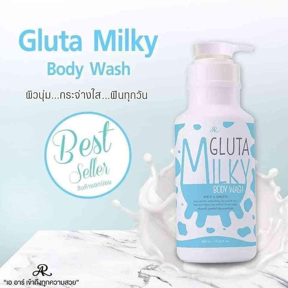 សាប៊ូដុសខ្លួនទឹកដោះគោ