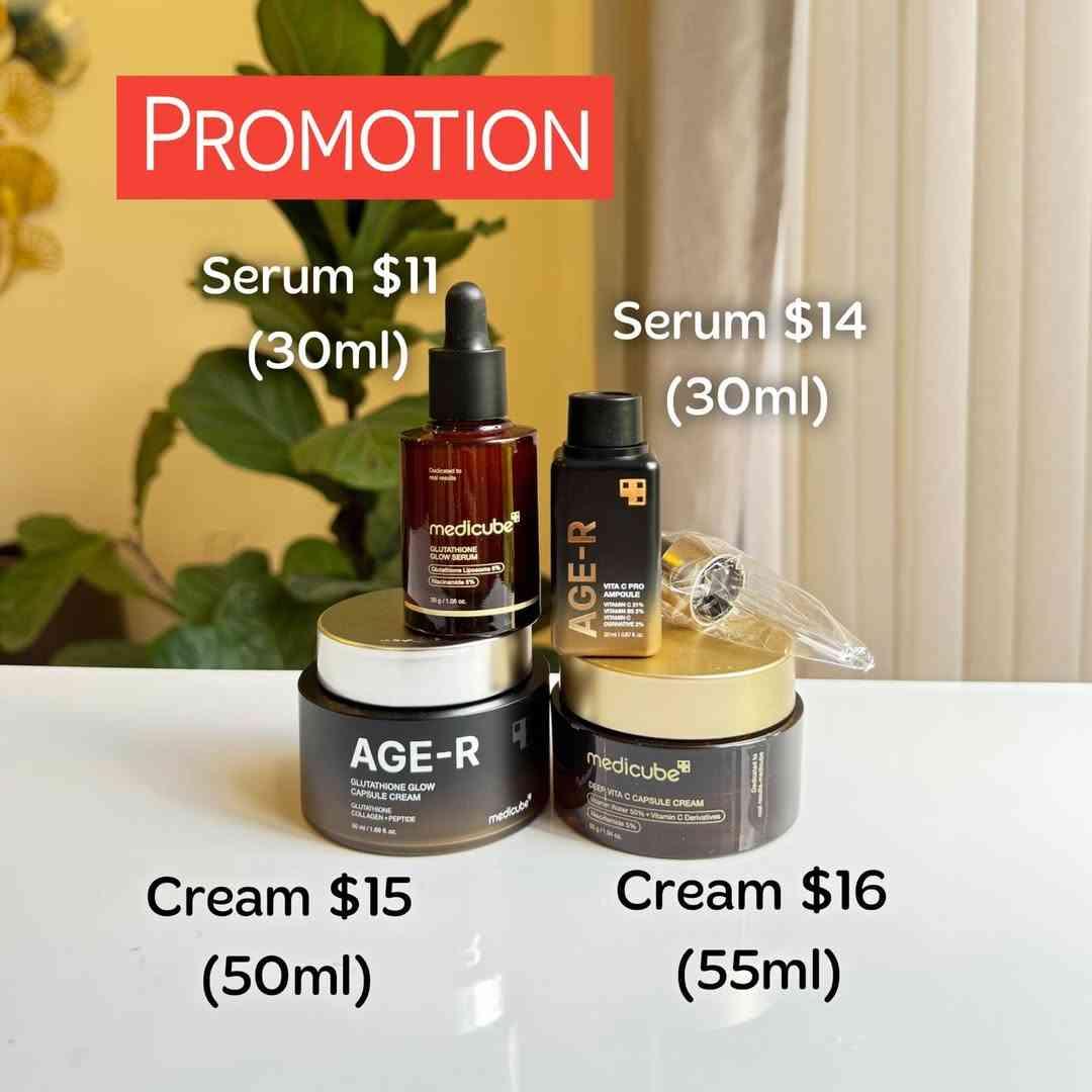 Medicube AGE-R Cream & Serum 