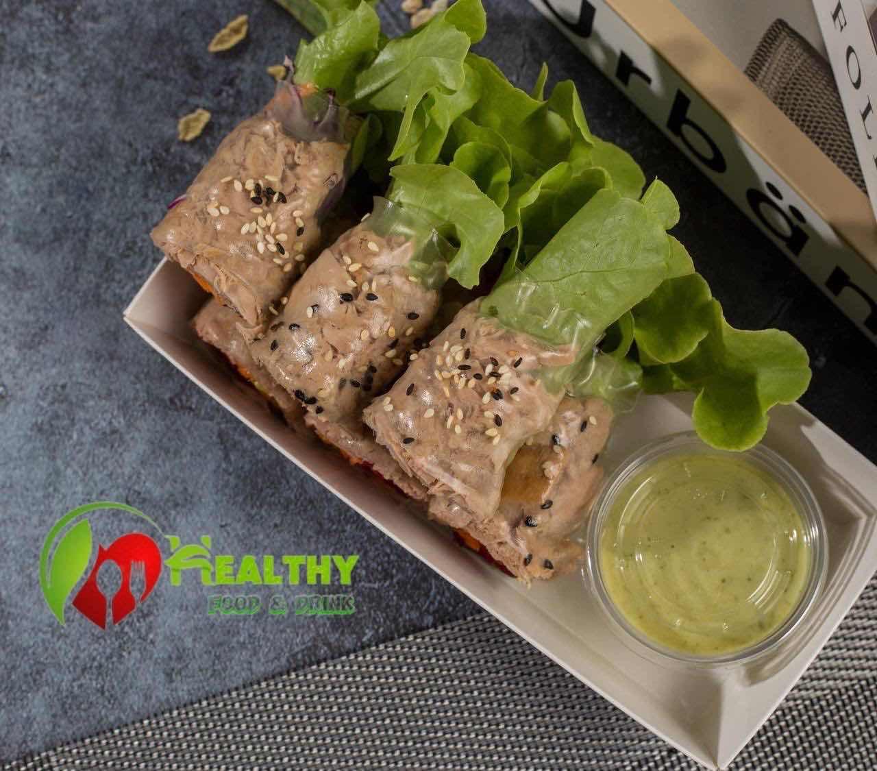 សាឡាដរ៉ូល ត្រីធូណា/ Salad roll Tuna fish