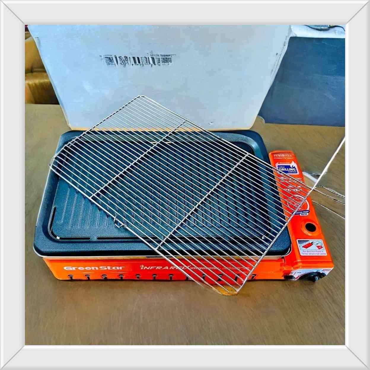 ចង្ក្រានហ្គាស អាំងខ្ទះ 2in1 Green ⭐