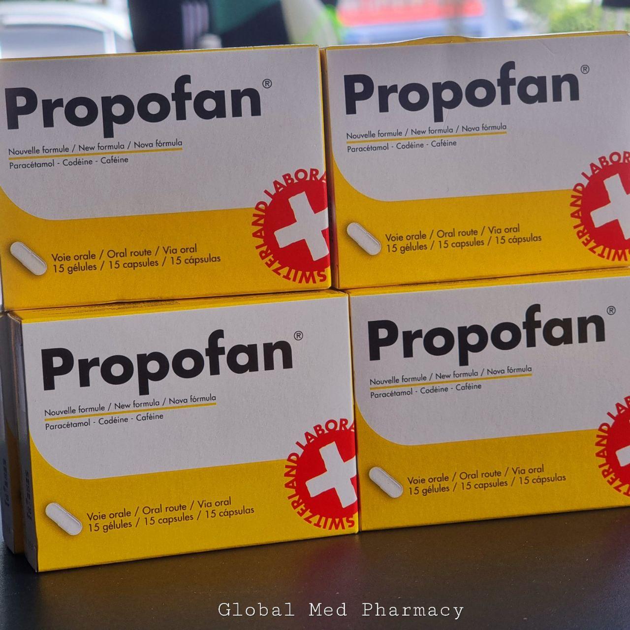 PROPOFAN (Para , Codeine, Caffein) B/15 Expired: 09/25 ប្រអប់