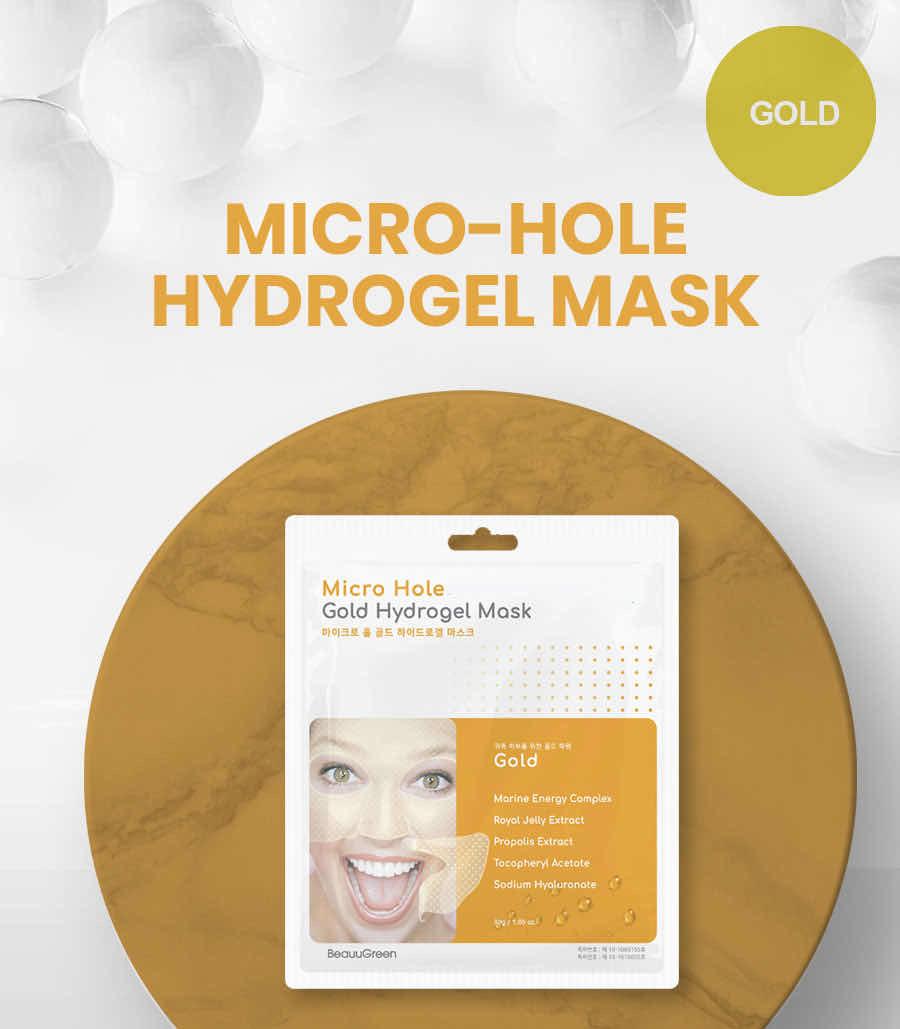 Micro Hole Gold Hydrogel Mask      