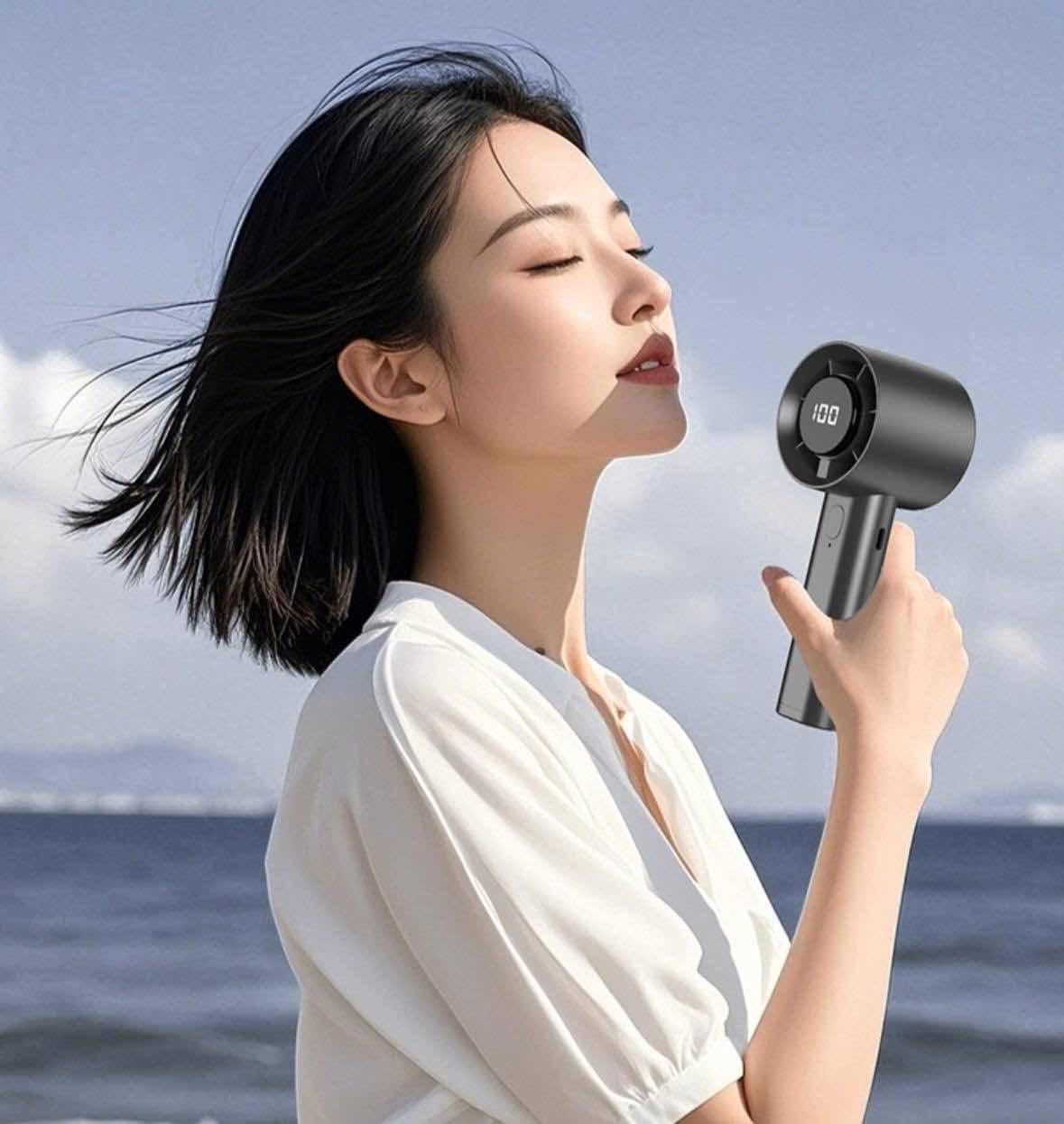 កង្ហារ​កាន់ដៃមាន​ជេីងទ្រ​ Handheld Fan