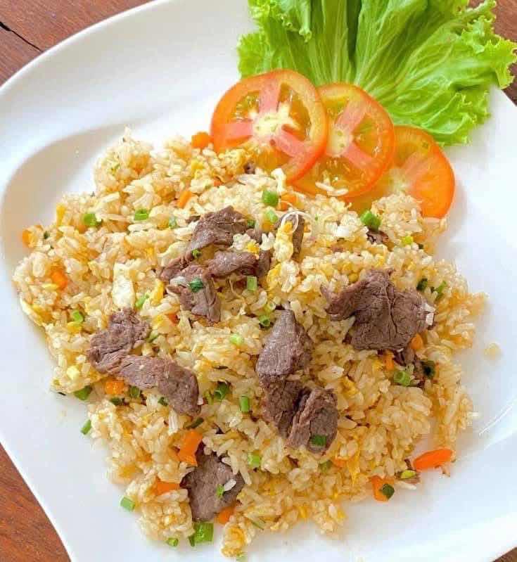 Fried rice with beef