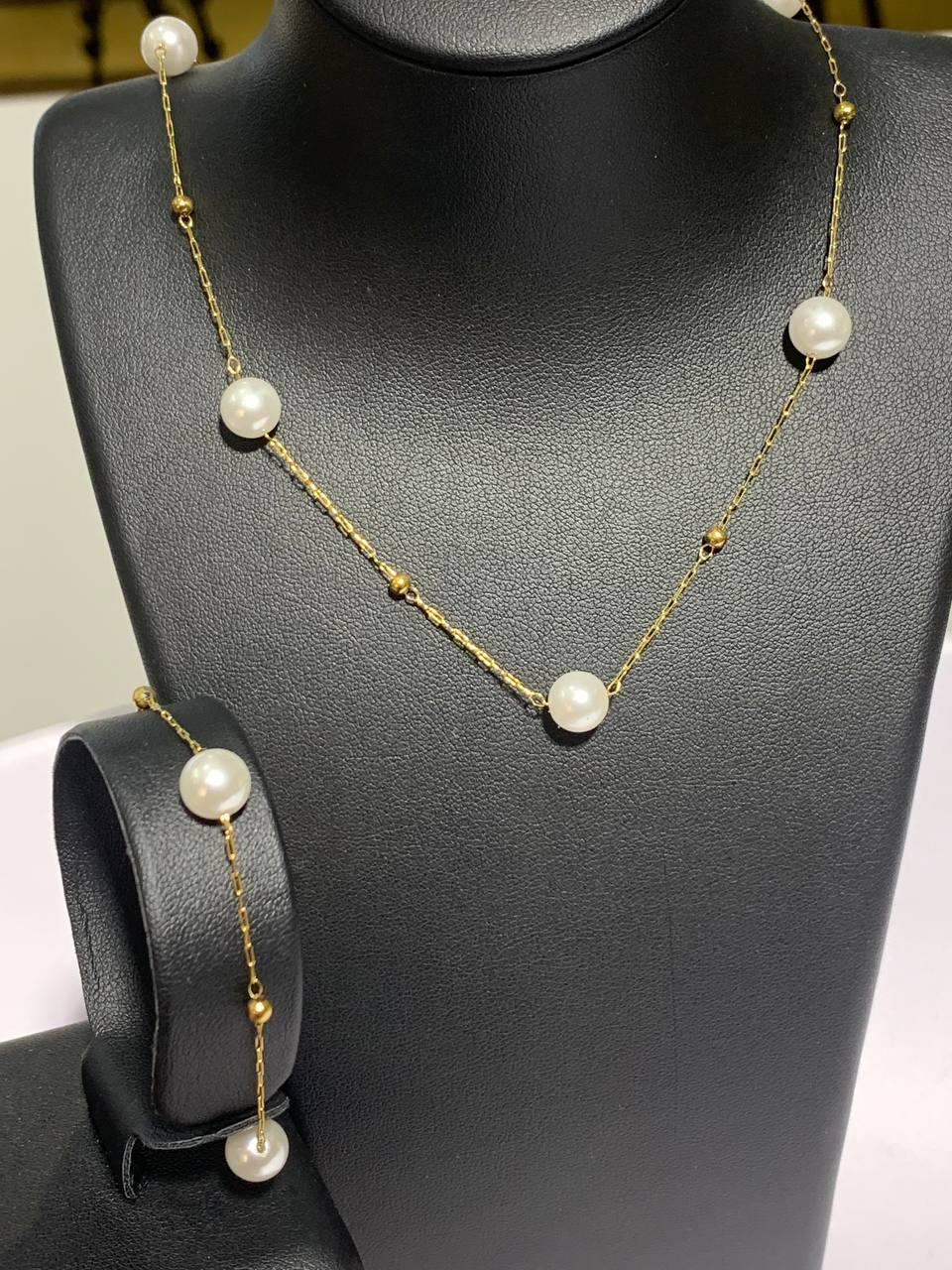 X-26_Pearl Set (Necklace & Bracelet)