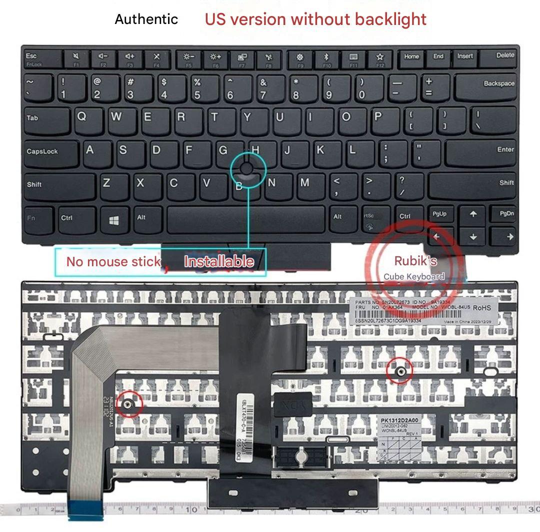 Keyboard Laptop IBM Thinkpad T470 T480 A475 A485​ (អត់មាន ក្បាលដោះ)