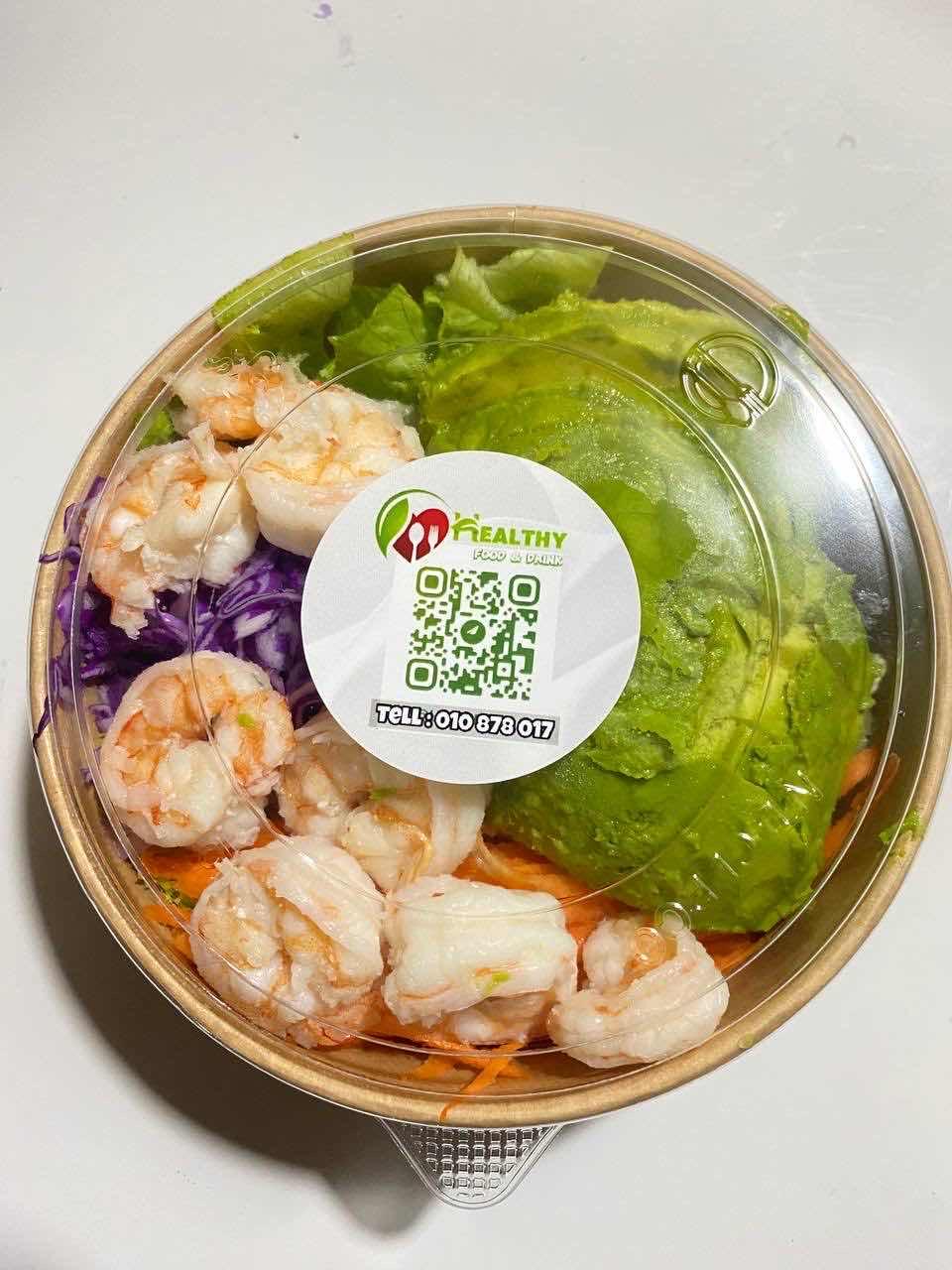 សាឡាដ ប័រ+បង្គា/salad avocado🥑🥑+Shrimp🍤🍤