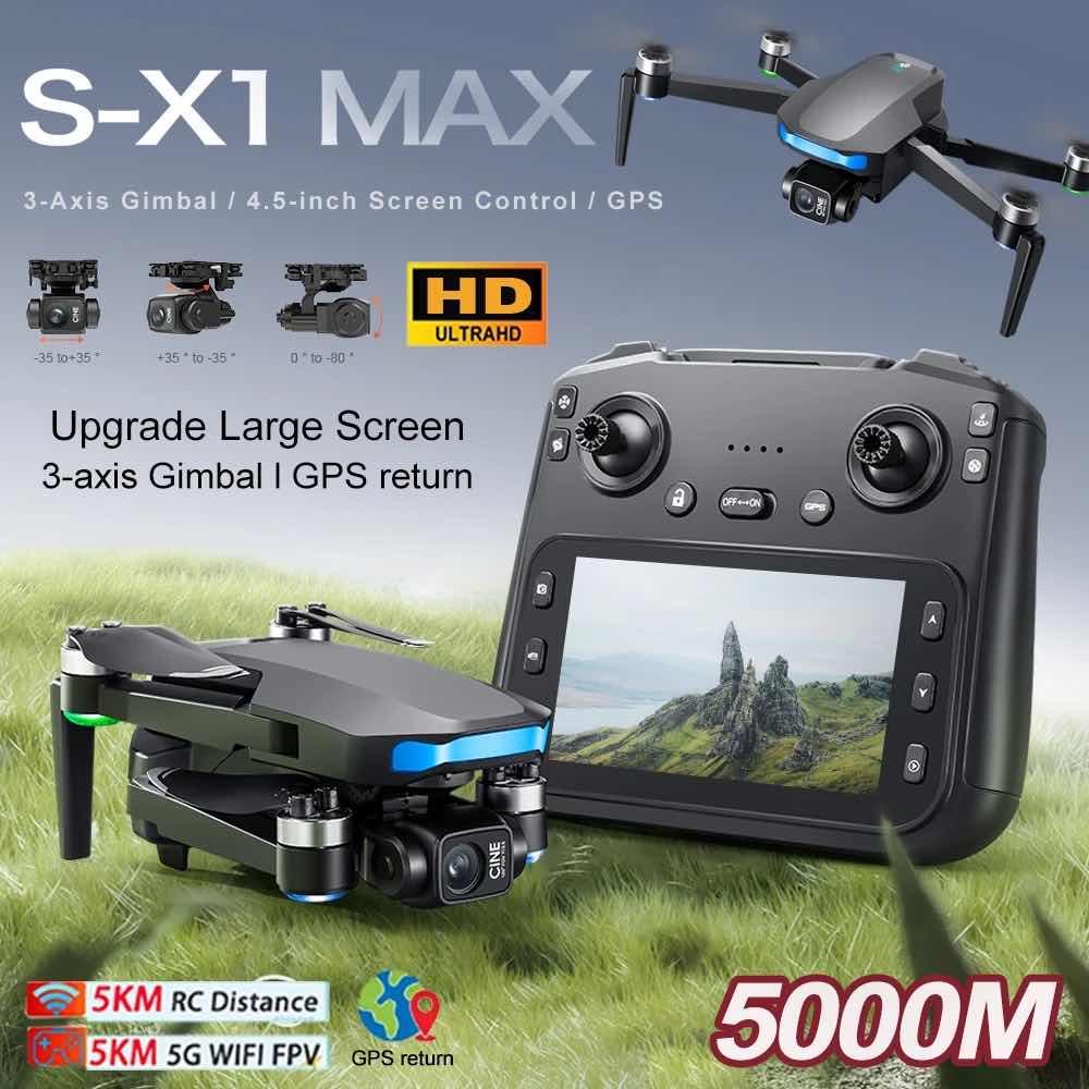 ❇️S-X1 Max តេឡេអេក្រង់ Camera ធានាថាច្បាស់ស្មូត ជាងដ្រូនមួយចំនួន (វីដេអូថតមកត្រង់ មិនកោង)