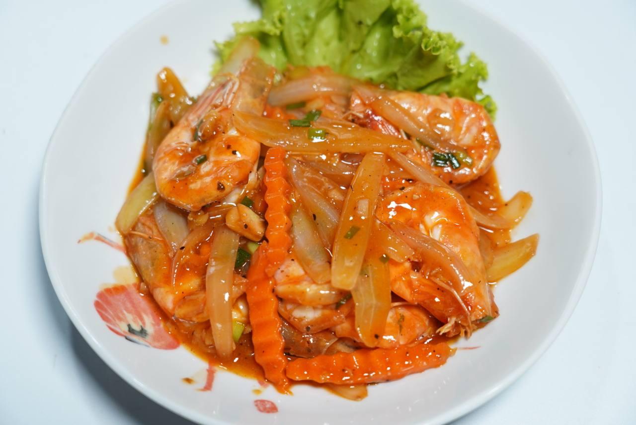 បង្គាឆាប្រៃផ្អែម