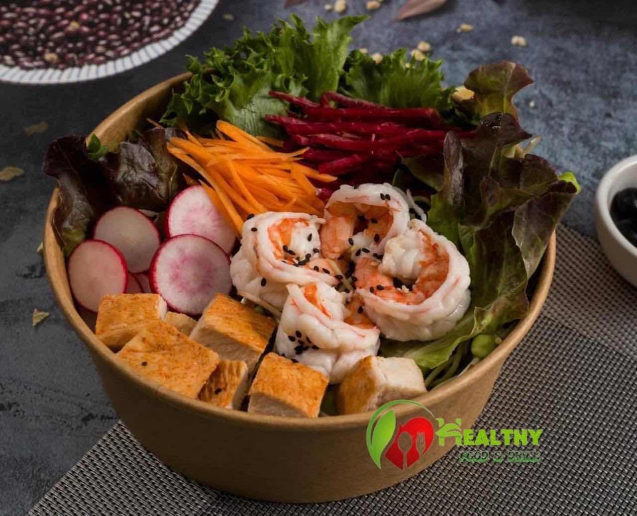 សាឡាដ ទ្រូងមាន់+បង្គា/salad Chicken breast+Shrimp🍤🍤