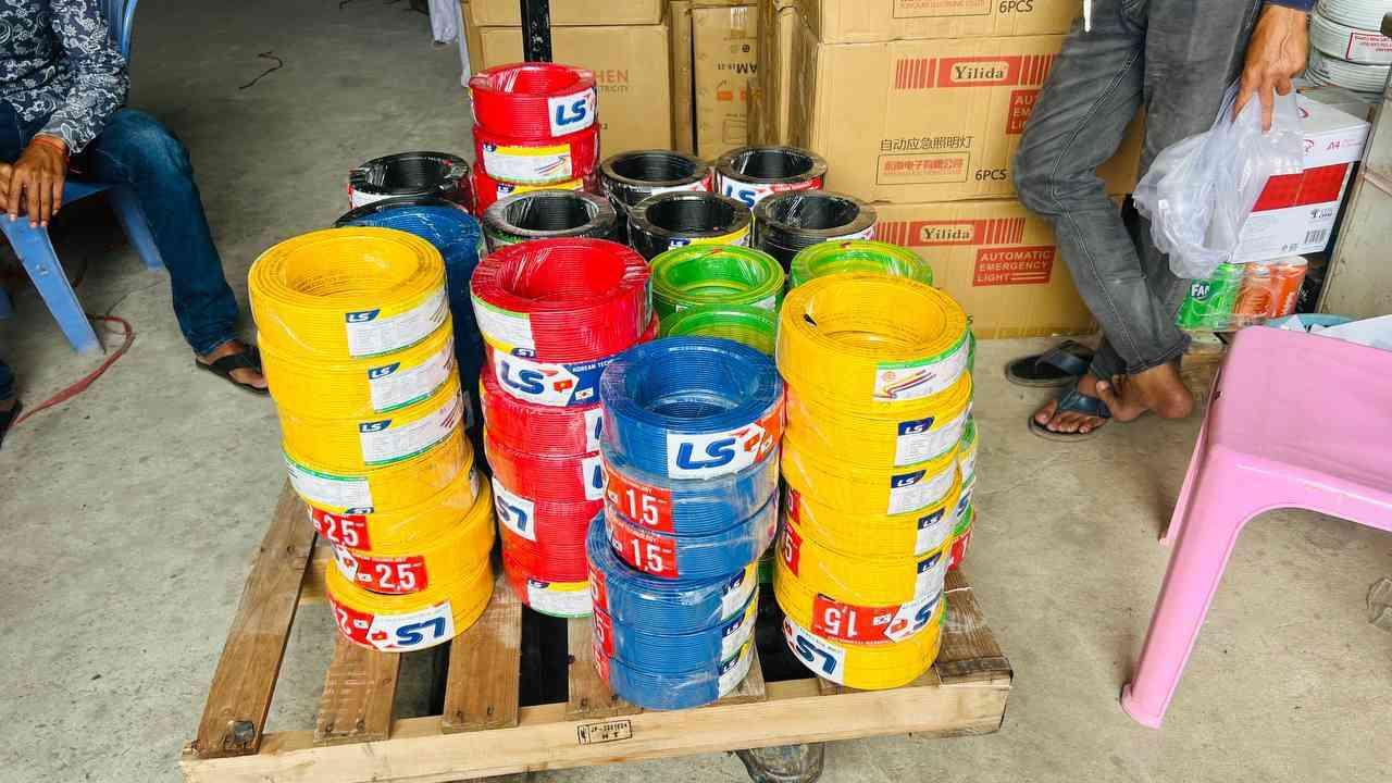 ខ្សែទោលកូរ៉េ LS 1x4 Sq.mm ព៌ណទែ