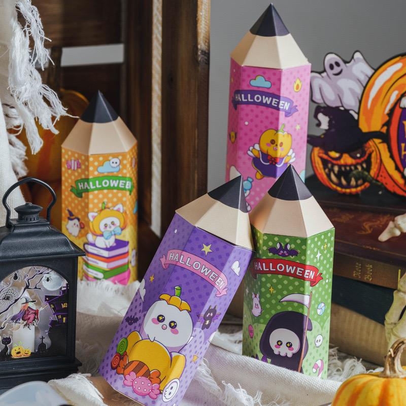 ប្រអប់រាងខ្មៅដៃ Halloween Packaging 