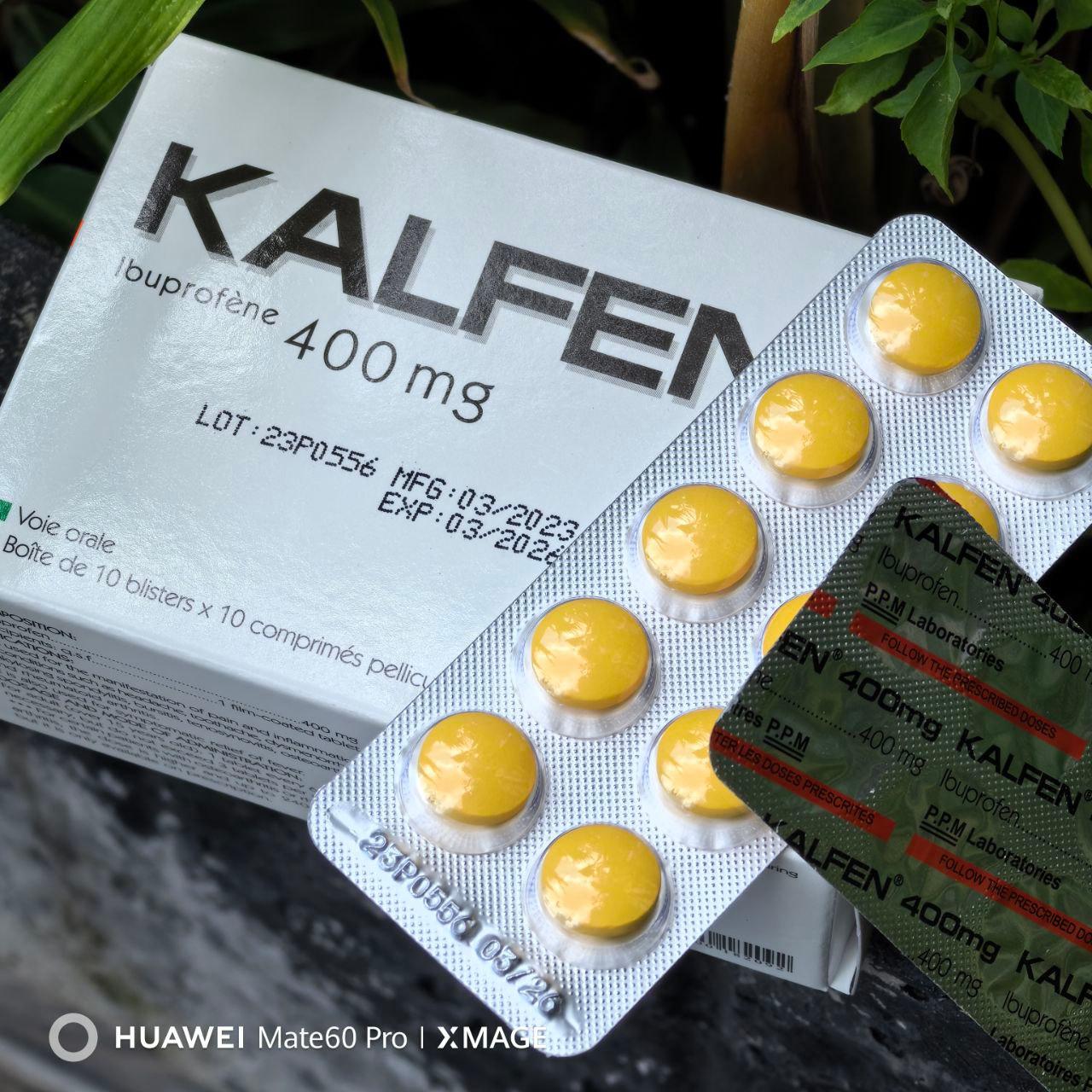 KALFEN 400 B/10x10 (Ibuprofen, Expired:03/26) ប្រអប់