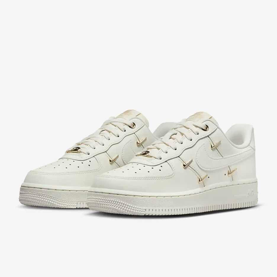 Nike AF1 Mini Gold Swoosh
