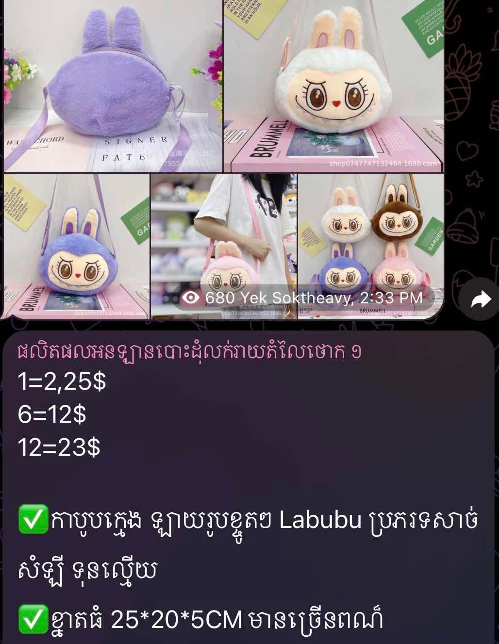 កាបូប Labubu