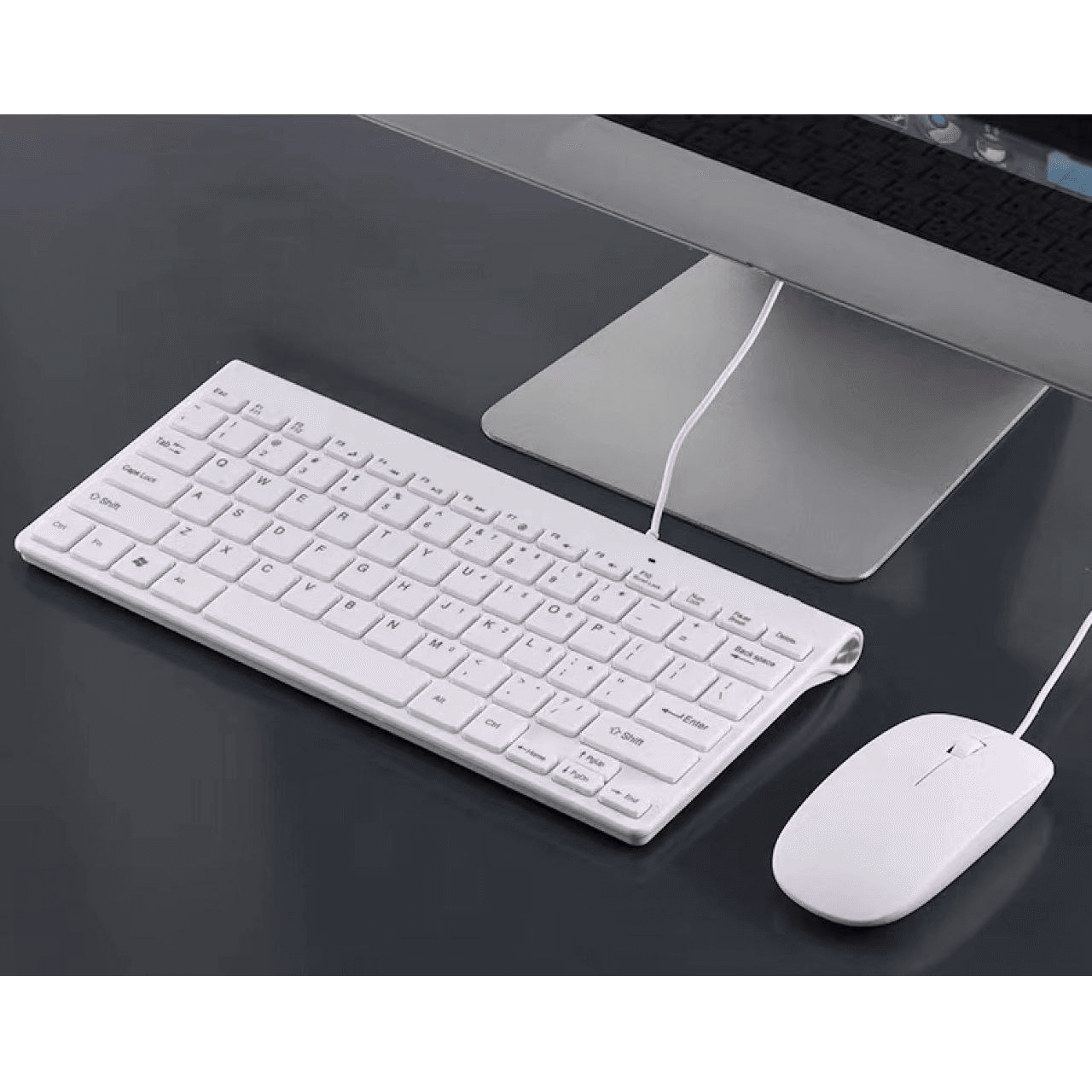 Mini Keyboard + Mouse MK 100 USB (ស)