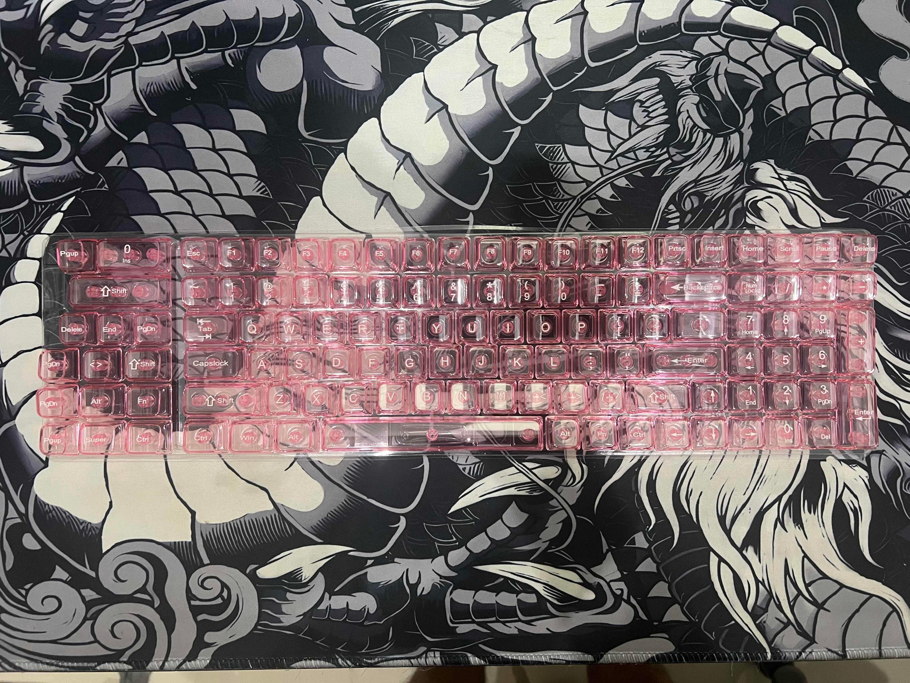 Keycap ថ្លា Pink