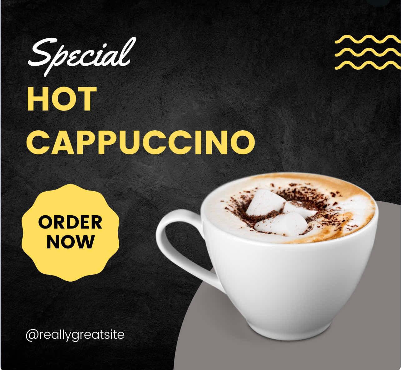 Hot capuccino