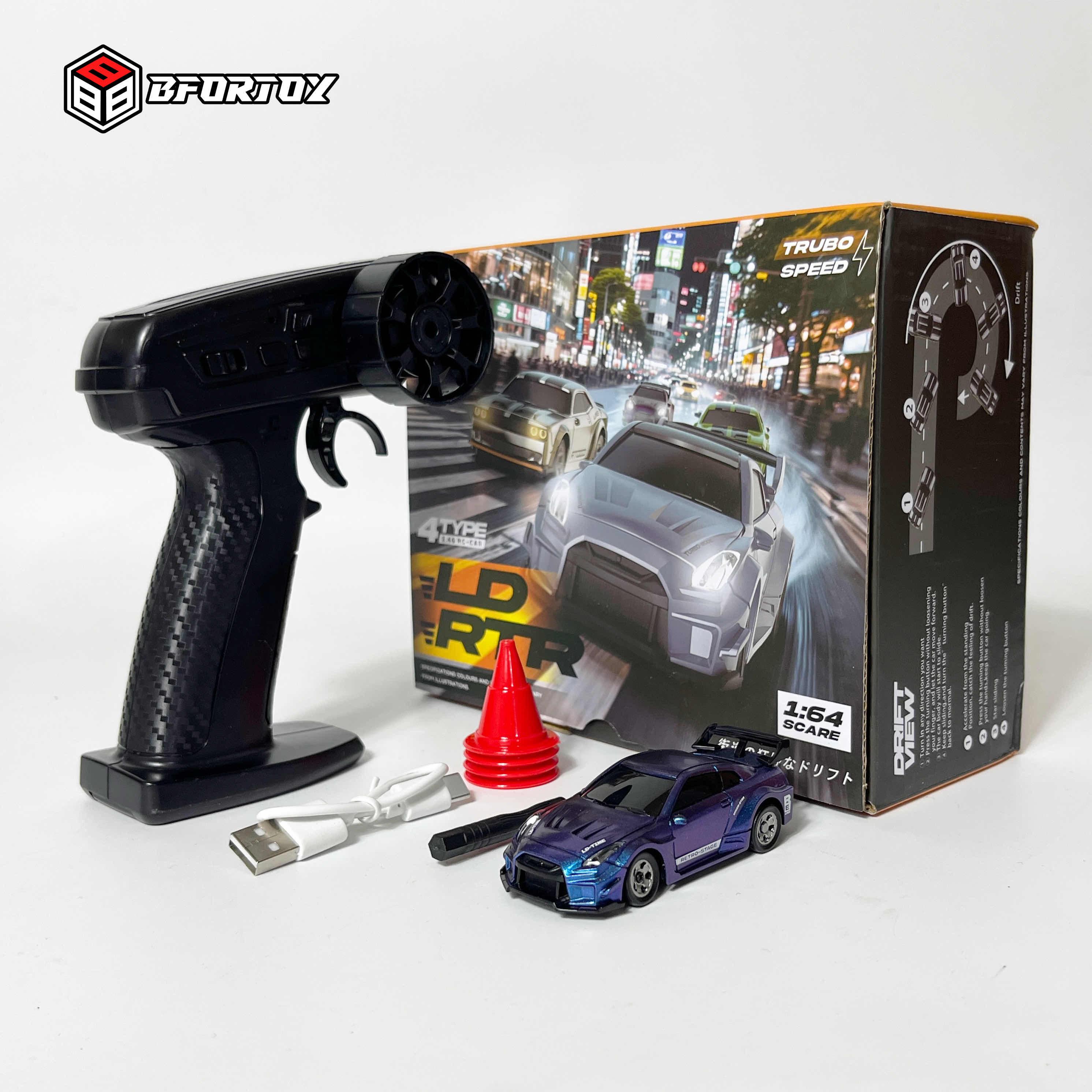 ឡានបញ្ចា Drift Rc ទំហំ 1/64 - GTR R35