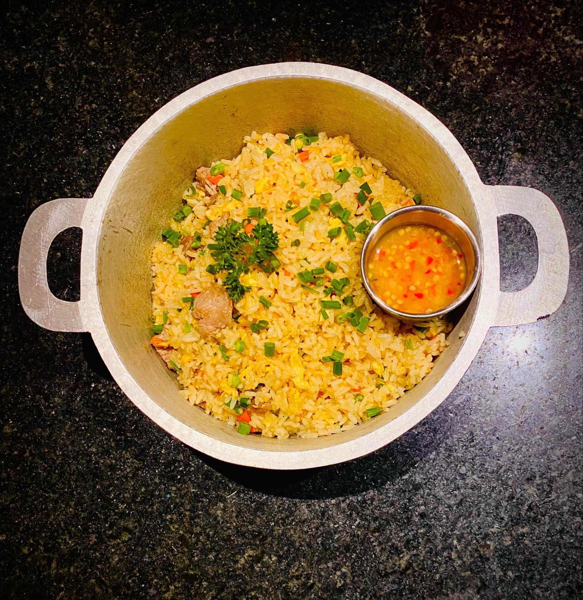 Fried rice with beef
