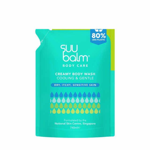 suu balm dual cooling & moisturising cream body wash (Refill 750ml ))