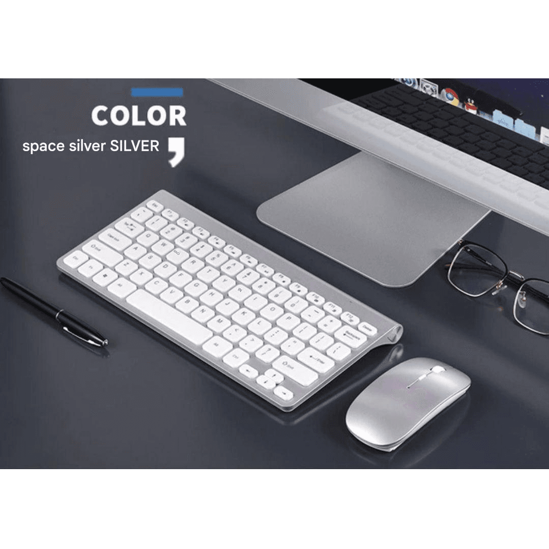 Mini Keyboard​ + Mouse w202 Wireless (ប្រាក់)