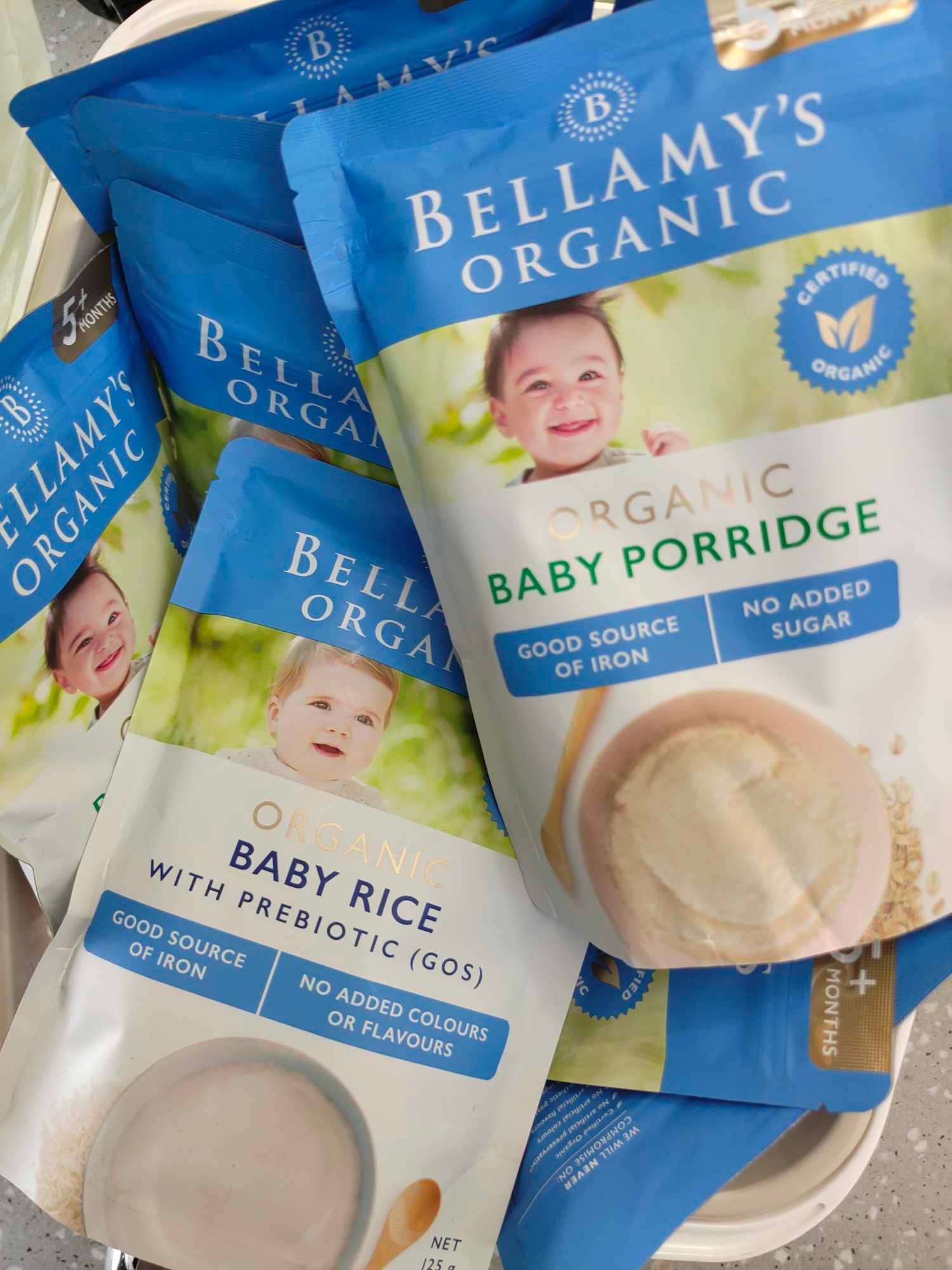ម្សៅបបរអង្ករBellamy's Organic