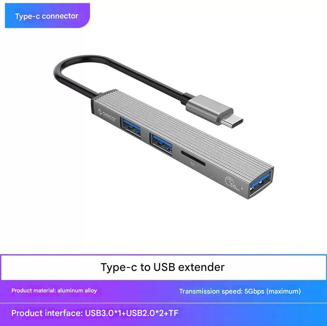 USB HUB 3.0 Type-C ORICO-AH-13-GY-BP