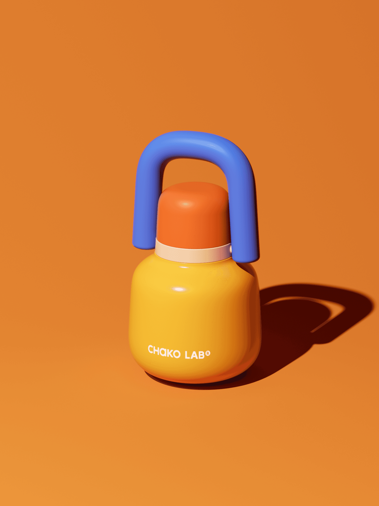 Hanging Pot-Blue/Orange