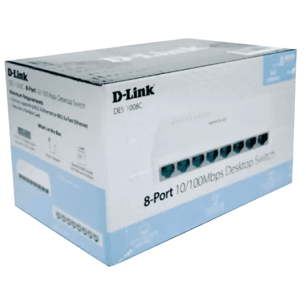 Switch D-Link 8-ports 10/100Mbps DES-1008C