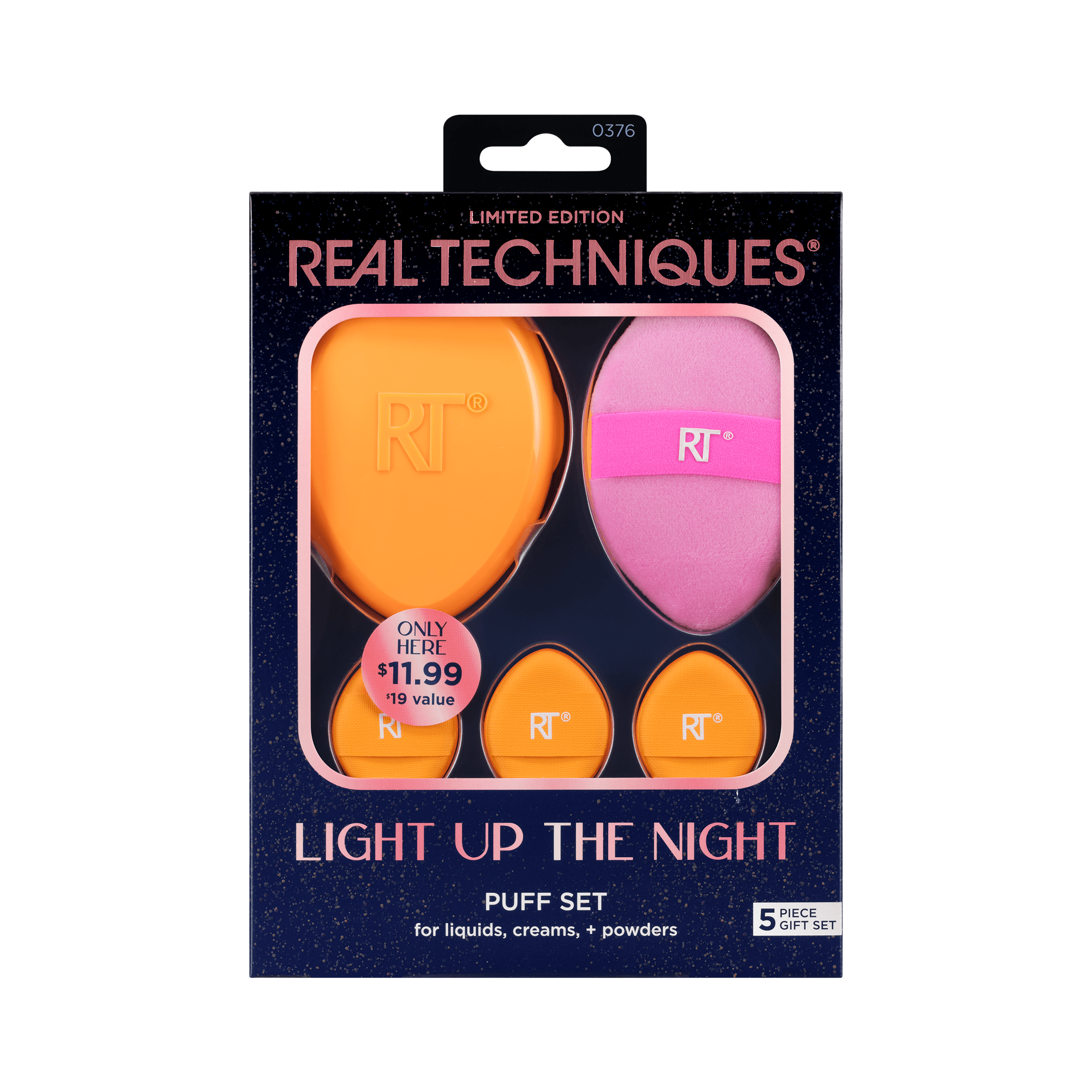 Real Techniques Light Up The Night puff set