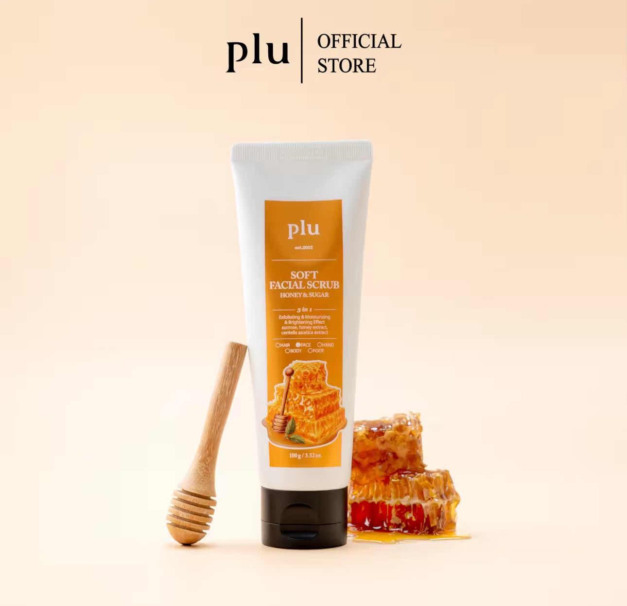 Plu Soft Facial Scrub - Honey & Sugar