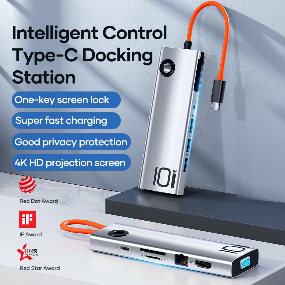 ROCK 10 in 1 Type-C Docking Station