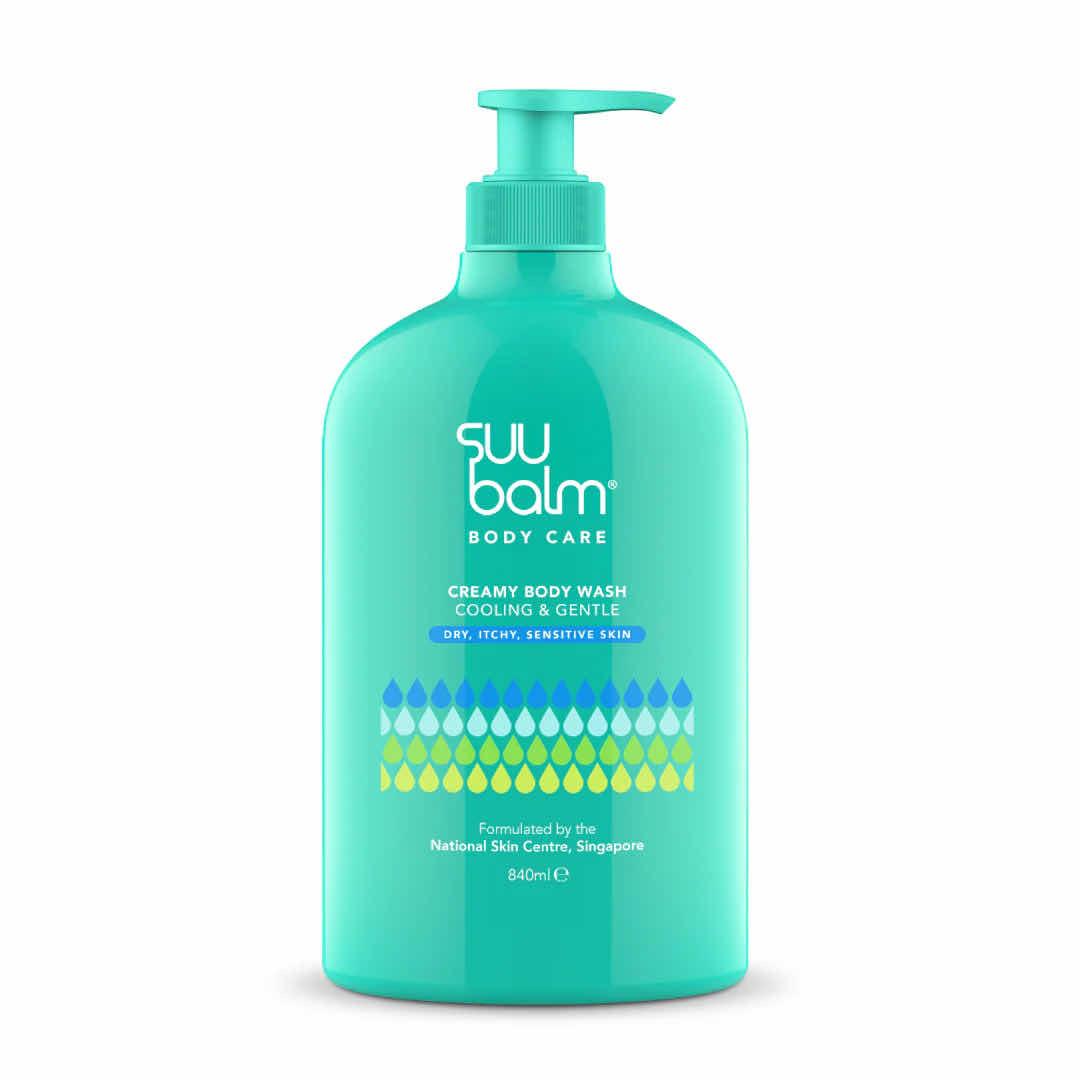 suu balm dual cooling & moisturising cream body wash 840ml