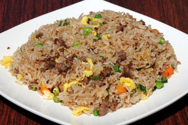 បាយឆាសាច់គោ