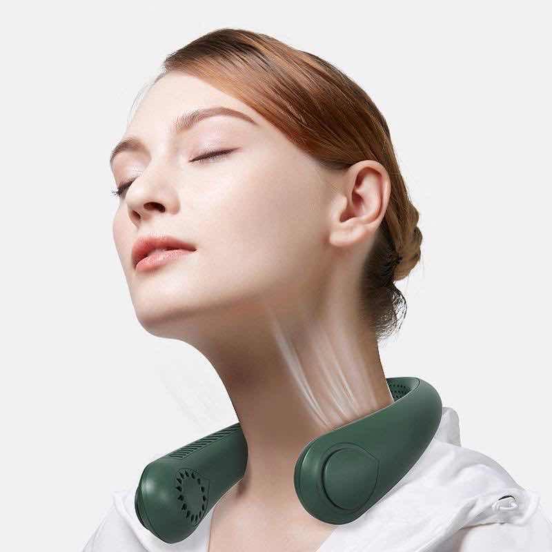 កង្ហារ​ពាក់ក​ Neck Fan(ទិញ​២:​8.5$)